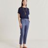 Momoni Joy Lichtgewicht Denimbroek - Blauwe Jeans