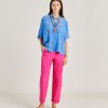 Momoni Idaho Poplin Broek - Fuchsia