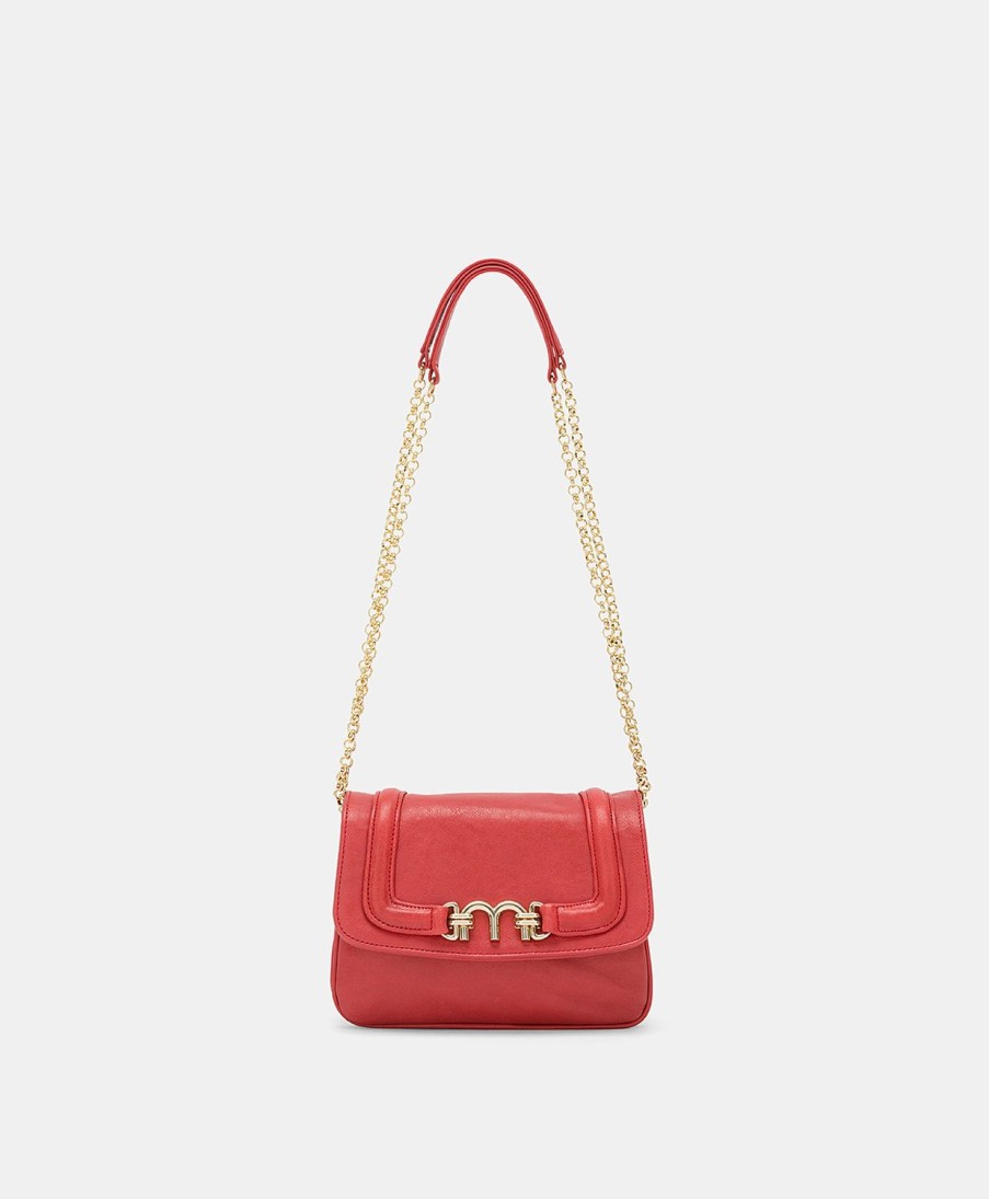 Momoni Leren Tas Van Mimi Flore - Rouge