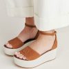 Momoni Soraya-Sandalen Van Leer En Canvas - Leer