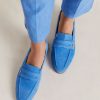 Momoni Moresca Leren Mocassins - Bluette